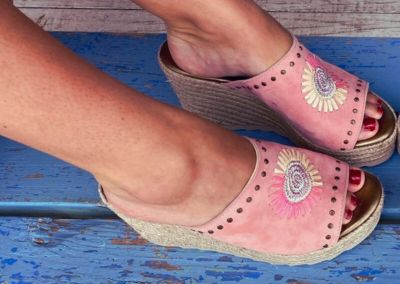 Sandalia "Rosa en Sa Cova" Pink