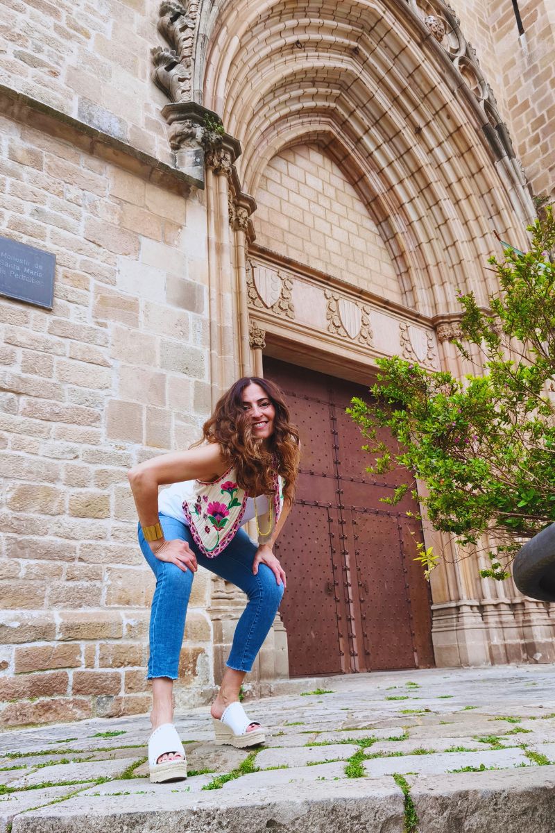 Sandalia "Andrea en la Bolera" Blanca