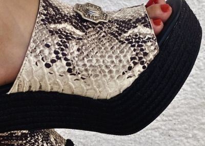 Sandalia "Gilda en Cap Sa sal" Serpiente