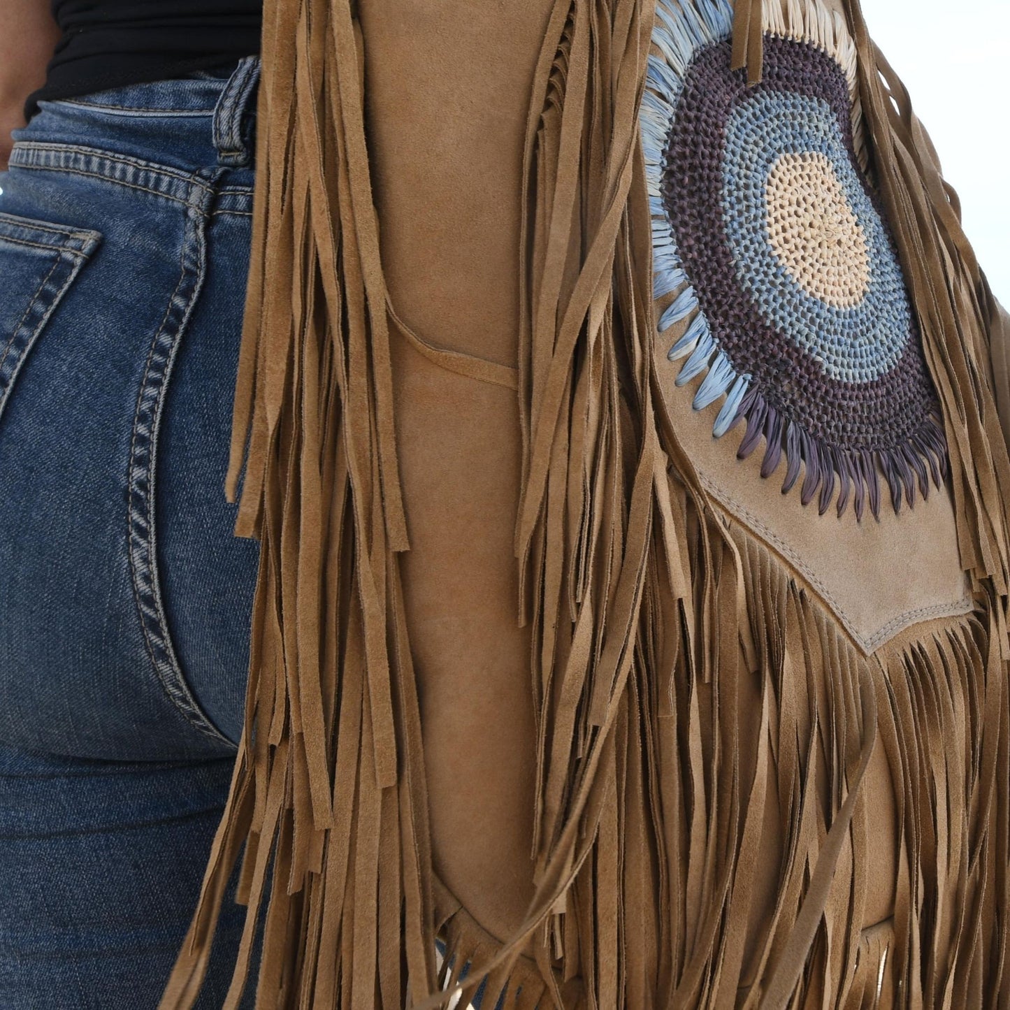 Bolso Flecos Como Beige (Agotado)