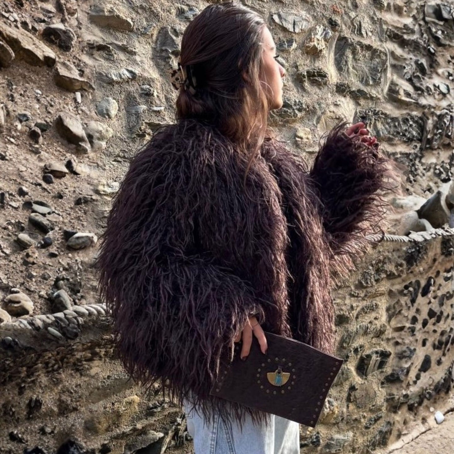 Bolso Abanico Marrón