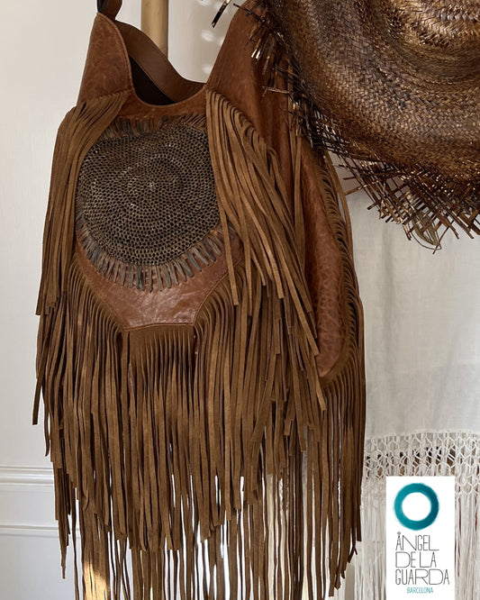 Bolso Flecos Como Marrón (Agotado)