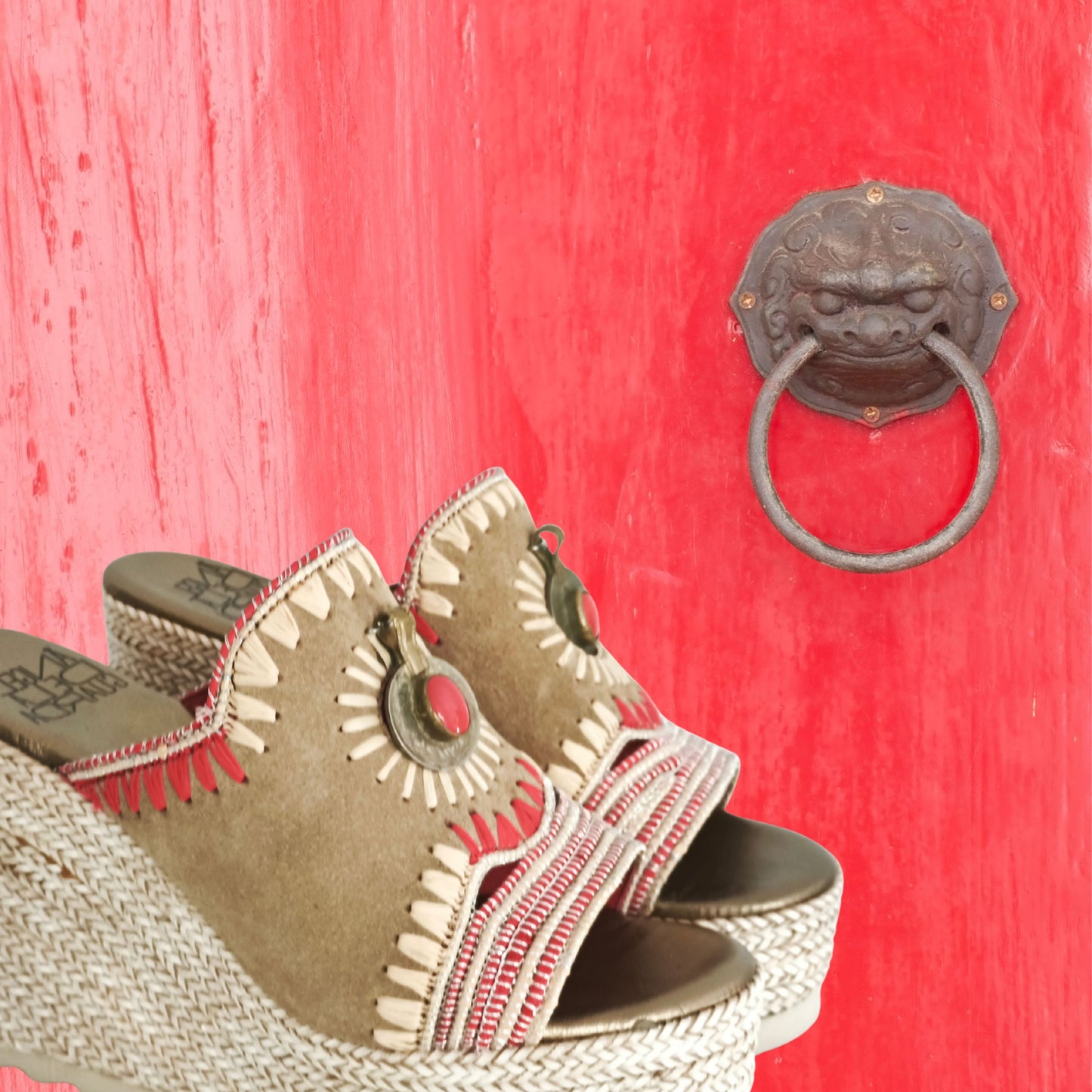 Sandalia "Carola en Paros"  Beige